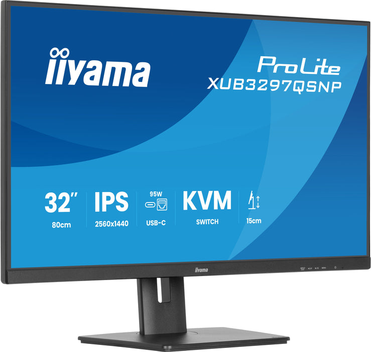 EAN 4948570124435 - iiyama ProLite XUB3297QSNP-B1 pantalla para PC 81,3 cm (32") 2560 x 1440 Pixeles Quad HD LED Negro imagen 12