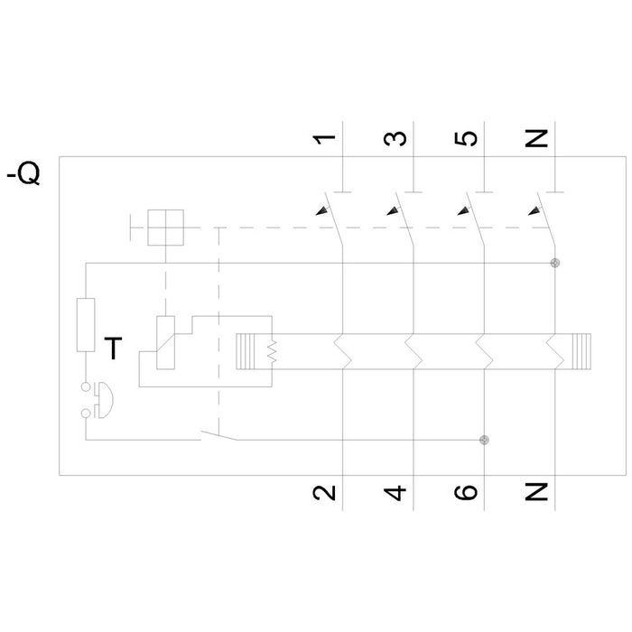 EAN 4001869427775 - Siemens 5SV3344-6 corta circuito Interruptor diferencial Tipo A 4P imagen 8