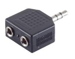 EAN 5705965854716 - Microconnect AUDALS cambiador de género para cable 3.5mm 2x3.5mm Negro imagen 1