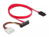 EAN 4043619860784 - DeLOCK 86078 cable de SATA 0,5 m SATA 7-pin SATA 22-pin + Molex (4-pin) Negro, Rojo, Blanco imagen 1