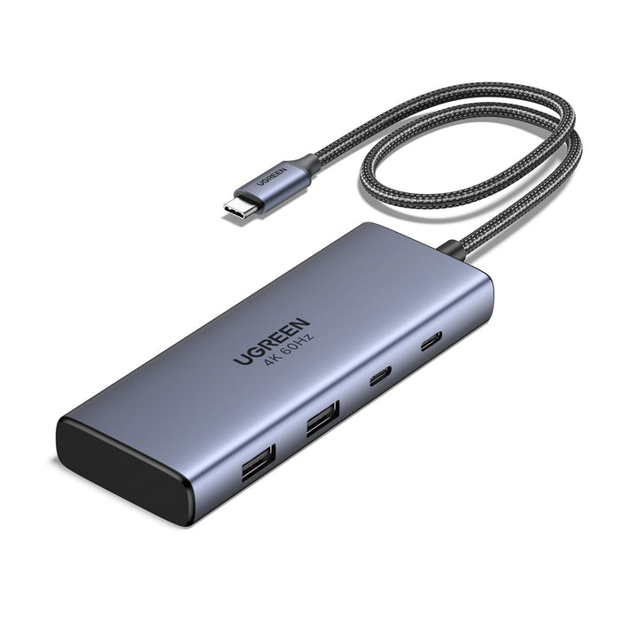 EAN 6941876243792 - Ugreen 7-in-1 USB-C Hub CM498 Acoplamiento Base Gris imagen 1