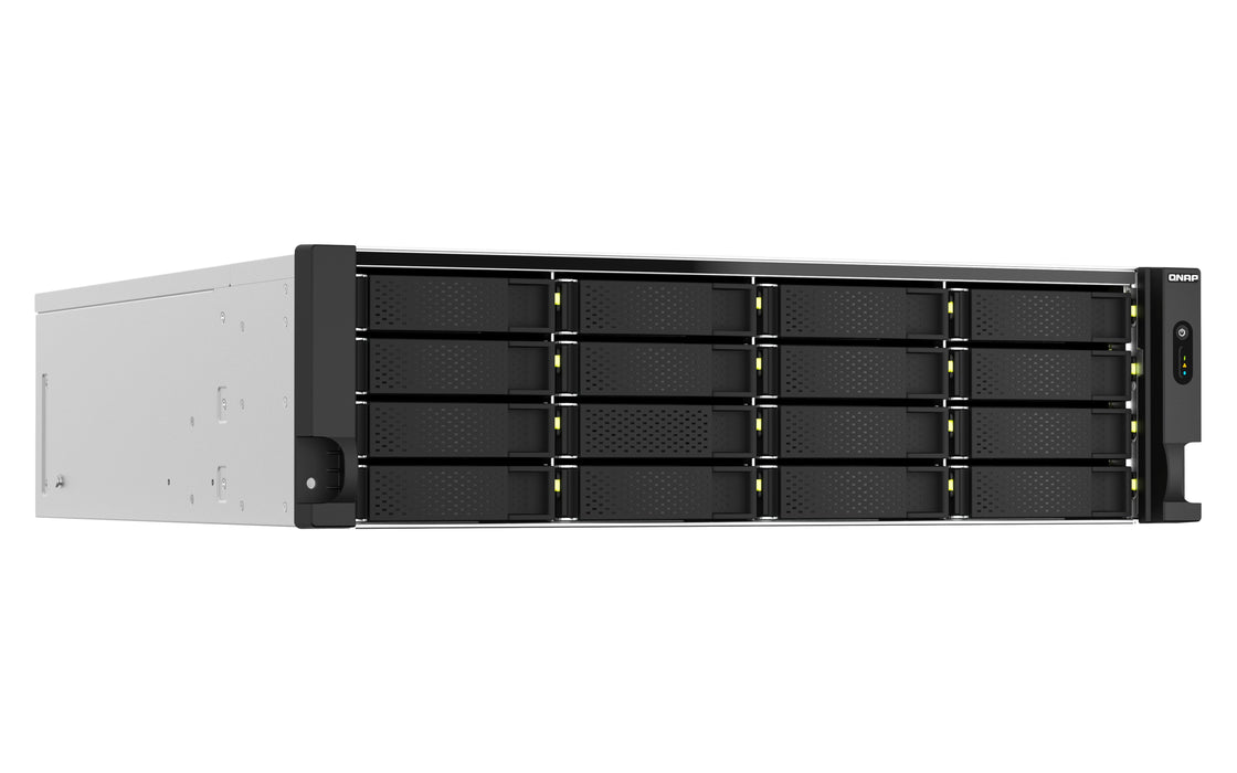 EAN 4711103082263 - QNAP TS-H2287XU-RP NAS Bastidor (3U) Intel Xeon E E-2378 64 GB DDR4 0 TB QuTS hero Negro, Blanco imagen 2
