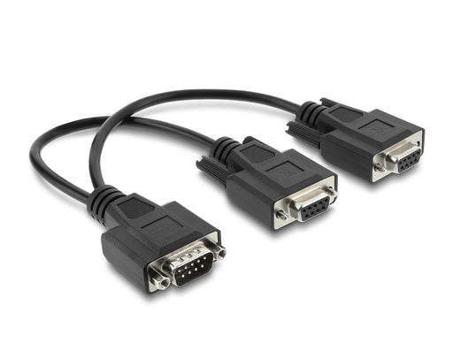 EAN 4043619674442 - DeLOCK 67444 cable de serie Negro 0,25 m DB-9 2 x DB-9 imagen 2