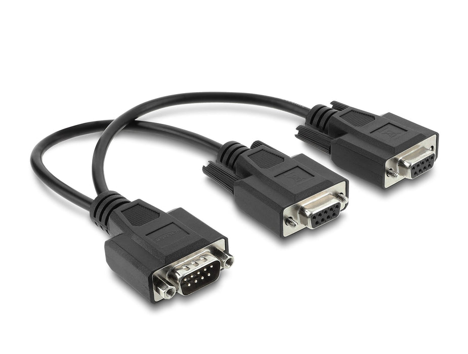 EAN 4043619674442 - DeLOCK 67444 cable de serie Negro 0,25 m DB-9 2 x DB-9 imagen 2