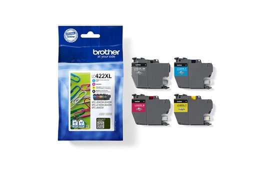 EAN 4977766818957 - Brother LC422XLVALDR cartucho de tinta 4 pieza(s) Original Alto rendimiento (XL) Negro, Cian, Magenta, Am imagen 3