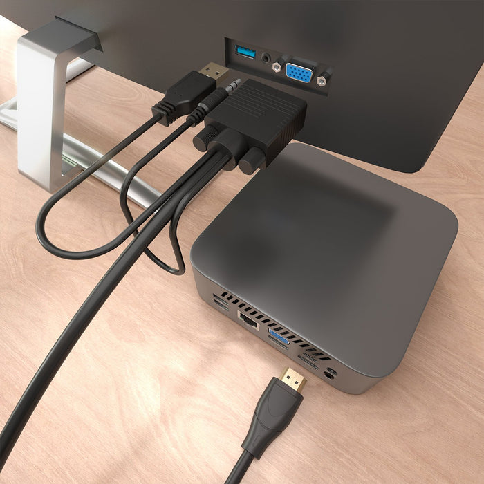 EAN 8435739904824 - AISENS A122-1015 adaptador de cable de vídeo 2 m HDMI tipo A (Estándar) VGA (D-Sub) + 3.5mm + USB Type-A imagen 5