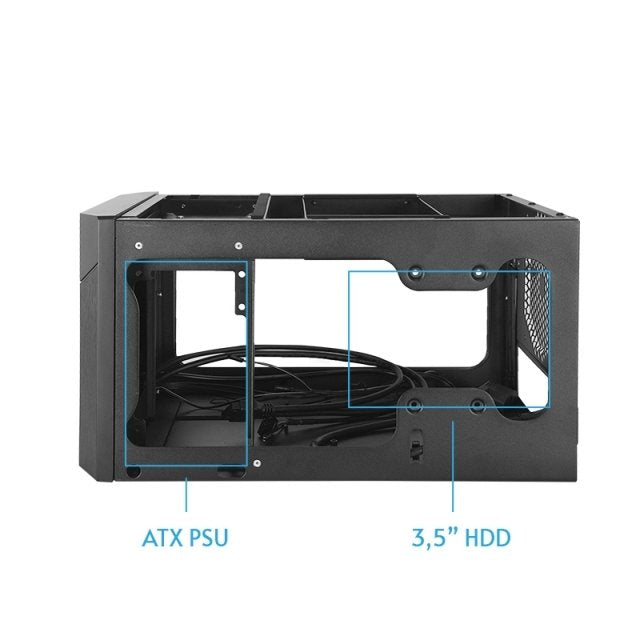 EAN 0753263077837 - Chieftec CN-01B-OP carcasa de ordenador Cubo Negro imagen 4