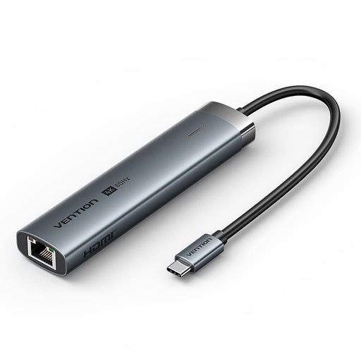 EAN 6922794788541 - Vention TGNHB base para portátil y replicador de puertos Alámbrico USB 3.2 Gen 1 (3.1 Gen 1) Type-C Gris imagen 1