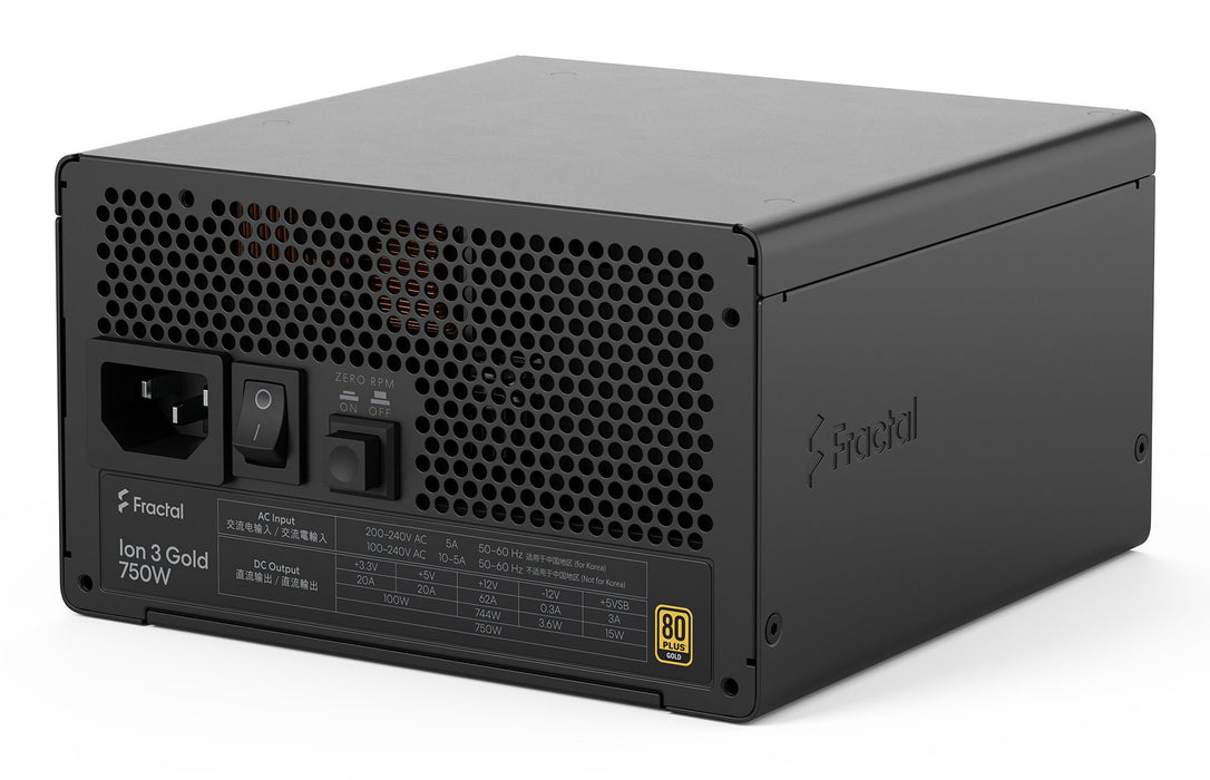 EAN 7340172710257 - Fractal Design Ion 3 Gold 750W unidad de fuente de alimentación 24-pin ATX ATX Negro imagen 14