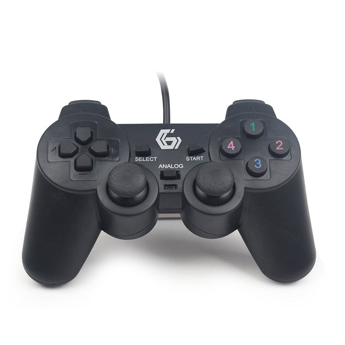 EAN 8716309087636 - Gembird JPD-UDV-01 mando y volante Negro USB 2.0 Gamepad Analógico/Digital PC imagen 3