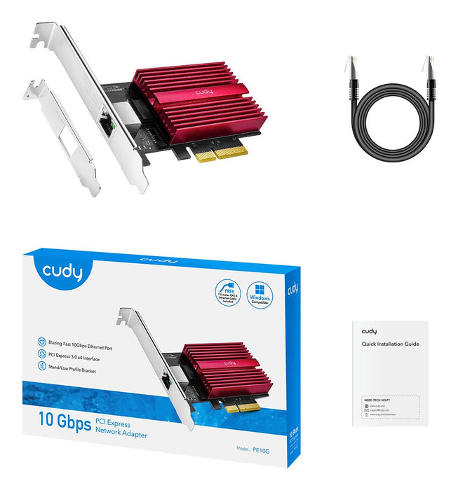 EAN 6971690790523 - Cudy PE10G adaptador y tarjeta de red Interno Ethernet 10000 Mbit/s imagen 3