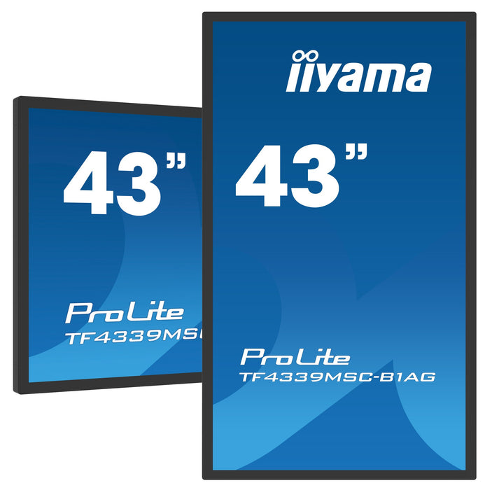EAN 4948570118045 - iiyama TF4339MSC-B1AG pantalla de señalización 109,2 cm (43") LED 400 cd / m² Full HD Negro Pantalla táct imagen 1