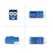 EAN 65030922630 - StarTech.com LCLCSMCOUPLER adaptador de fibra óptica LC/UPC 1 pieza(s) Azul, Blanco imagen 3