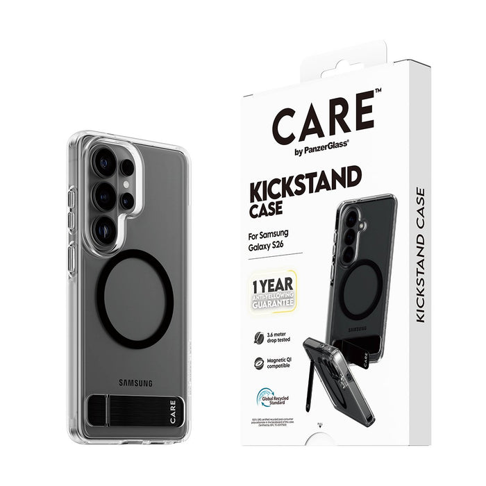 EAN 5715685034084 - PanzerGlass CARE™ by ® Urban Explorer Case Transparent w. Black Kickstand & Qi Samsung Galaxy S26 funda p imagen 7