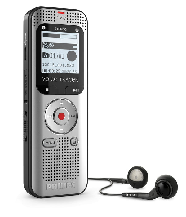 EAN 0855971006878 - Philips Voice Tracer DVT2015 dictáfono Memoria interna y tarjeta de memoria Plata imagen 2