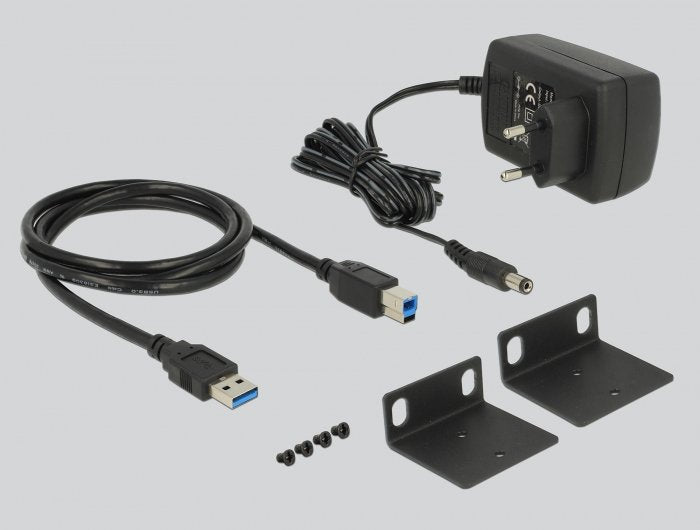EAN 4043619640393 - DeLOCK 64039 hub de interfaz USB 3.2 Gen 1 (3.1 Gen 1) Type-B 5000 Mbit/s Negro imagen 3