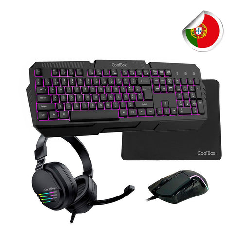 EAN 8436624423642 - CoolBox COO-KTRAA-15PT teclado Ratón incluido Juego USB Portugués Negro imagen 1