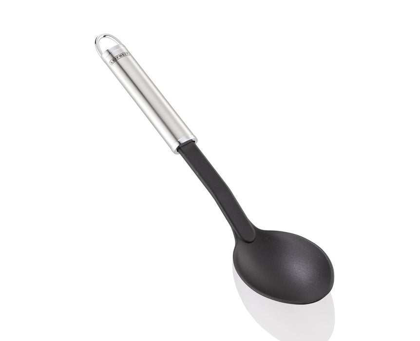 EAN 4006501240613 - Leifheit 24061 cuchara Cuchara para servir verduras Nylon, Acero inoxidable Negro, Acero inoxidable 1 pie imagen 1