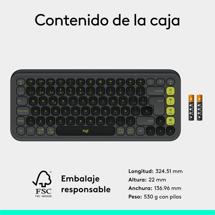 EAN 5099206127562 - Logitech 920-013068 teclado Universal Bluetooth QWERTY Español Grafito imagen 18