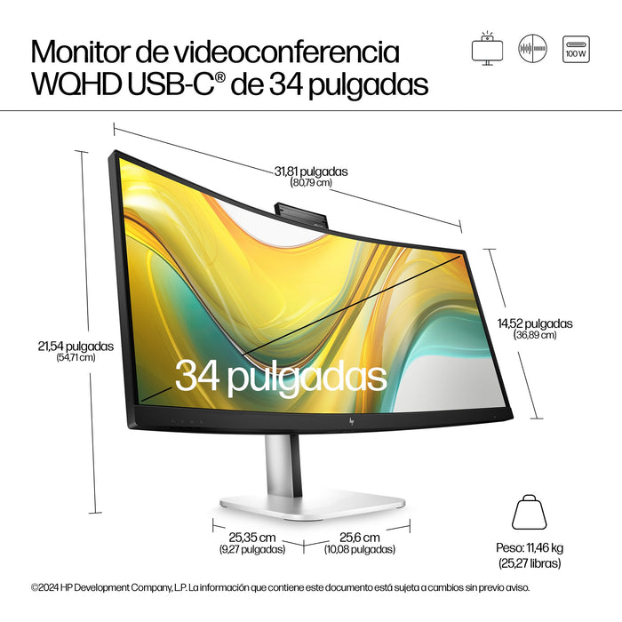 EAN 5715063749647 - HP Series 5 Pro 534pm pantalla para PC 86,4 cm (34") 3440 x 1440 Pixeles Wide Quad HD LCD Negro imagen 5