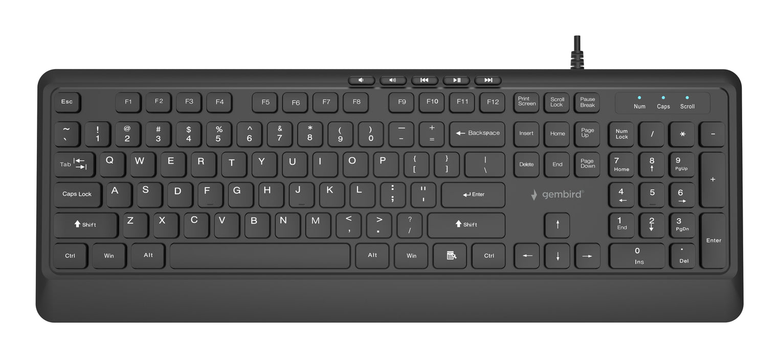 EAN 8716309136822 - Gembird KB-MCH-05 teclado Universal USB QWERTY Internacional de EE.UU. Negro imagen 1