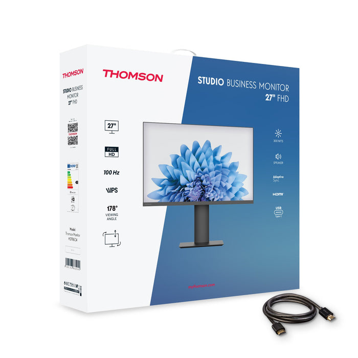 EAN 9120106662641 - Thomson M27FB5C14 pantalla para PC 68,6 cm (27") 1920 x 1080 Pixeles Full HD LED Negro imagen 7