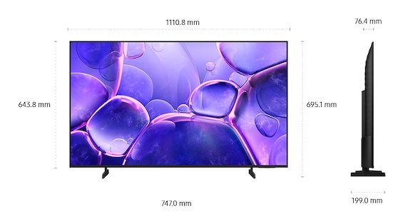 EAN 8806097067672 - Samsung U8000F UE50U8072FUXXH Televisor 127 cm (50") 4K Ultra HD Smart TV Wifi Negro imagen 3