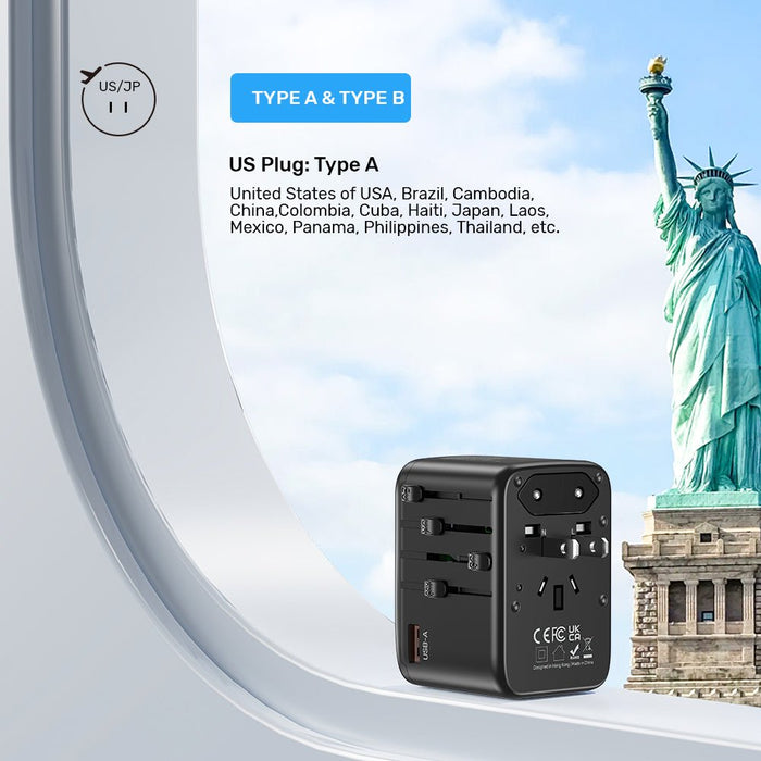 EAN 4894160052032 - UNITEK P1122ABK01 adaptador de enchufe eléctrico Universal Negro imagen 15