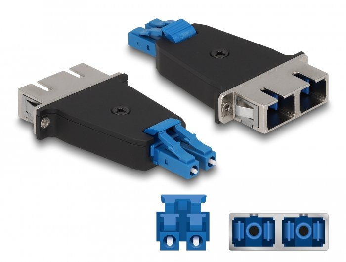EAN 4043619879472 - DeLOCK 87947 adaptador de fibra óptica LC/SC 1 pieza(s) Negro, Azul imagen 1