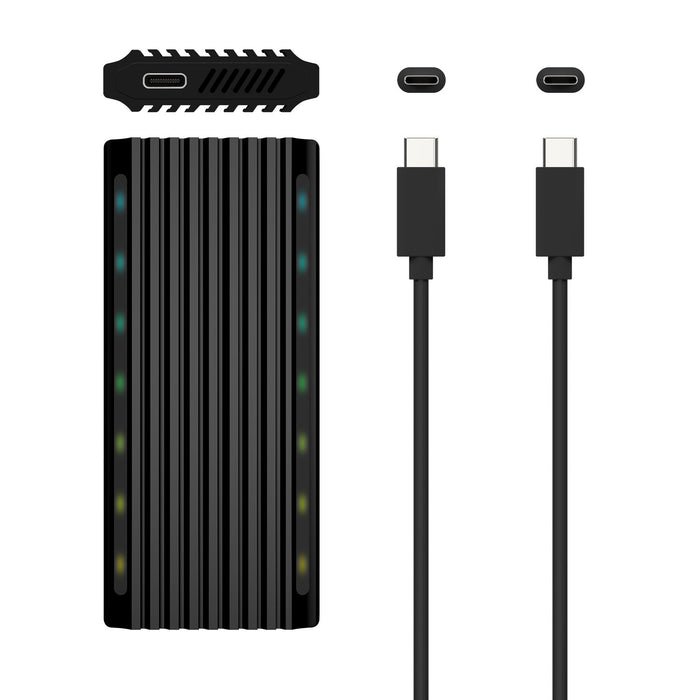 EAN 8436574706376 - AISENS ASM2-RGB012B caja para disco duro externo Caja externa para unidad de estado sólido (SSD) Negro imagen 5