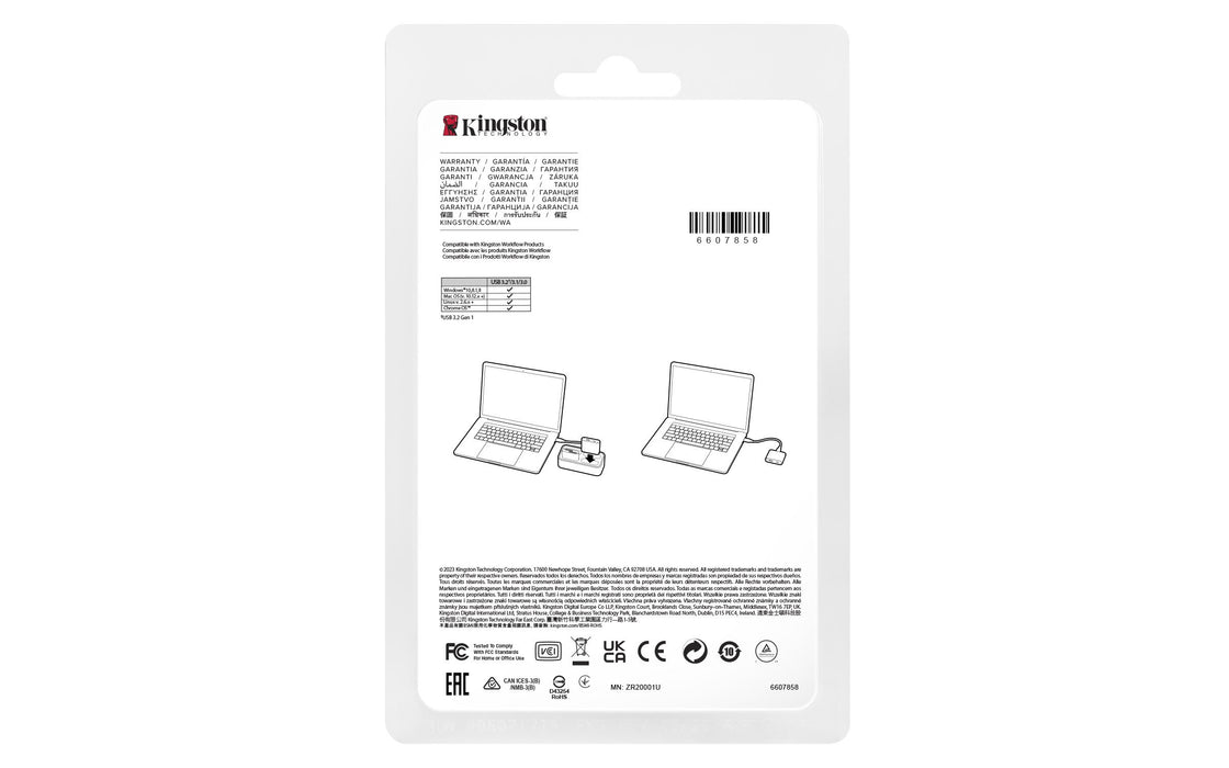 EAN 0740617341393 - Kingston Technology WFS-USB hub de interfaz USB 3.2 Gen 1 (3.1 Gen 1) Type-C 5000 Mbit/s Plata imagen 3