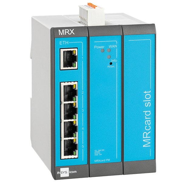 EAN 4022892000414 - Insys Microelectronics MRX3 LAN router Ethernet rápido Azul, Gris imagen 1