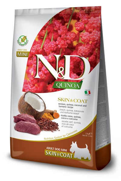 EAN 8010276040091 - Farmina Pet Food N&D Quinoa 2,5 kg Adulto Carne de venado imagen 1