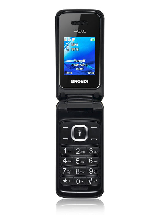 EAN 8015908738506 - Brondi Fox 4,5 cm (1.77") 74 g Negro Característica del teléfono imagen 1