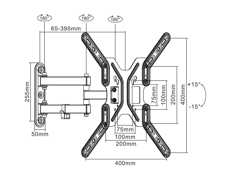 EAN 4015867209219 - Equip 650108 soporte para TV 139,7 cm (55") Negro imagen 4