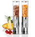 EAN 4037571386239 - AdHoc Deposito Duo Dispensador de alimentos para encimera 1,5 L Acero inoxidable, Transparente imagen 1