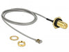 EAN 4043619899272 - DeLOCK 89927 cable coaxial 0,5 m RP-SMA MHF I LK Negro, Gris imagen 1