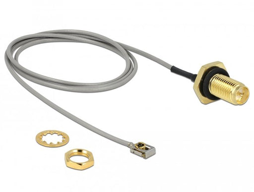 EAN 4043619899272 - DeLOCK 89927 cable coaxial 0,5 m RP-SMA MHF I LK Negro, Gris imagen 1