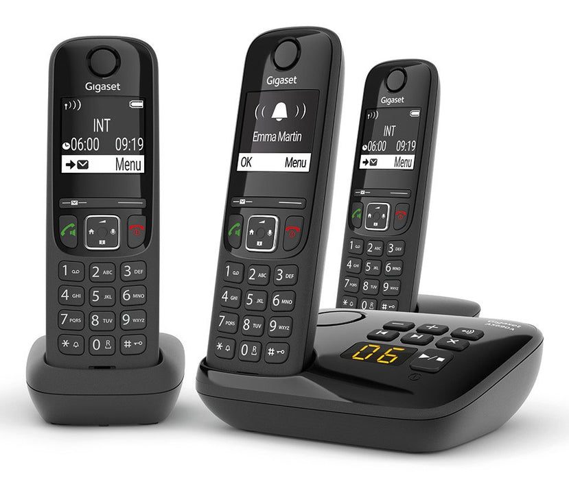 EAN 4250366854717 - Gigaset AS690A Trio Teléfono DECT/analógico Negro imagen 2