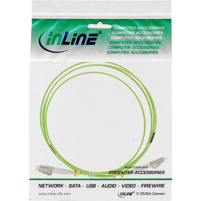 EAN 4043718272624 - InLine 88544Q Cable de fibra óptica e InfiniBand 0,5 m 2x LC Verde imagen 2
