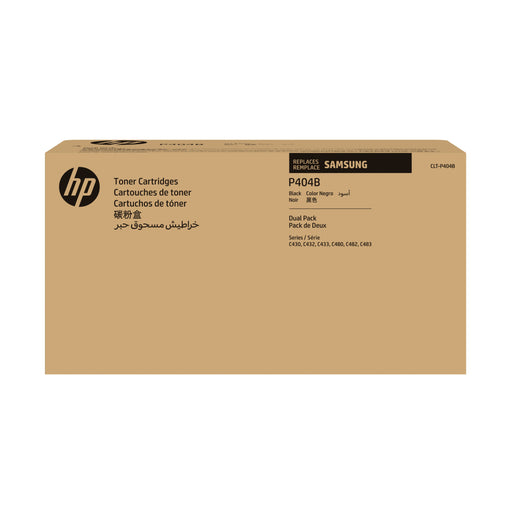 EAN 0191628463404 - Samsung CLT-P404B 2-pack Black Original Toner Cartridge cartucho de tóner 2 pieza(s) imagen 1