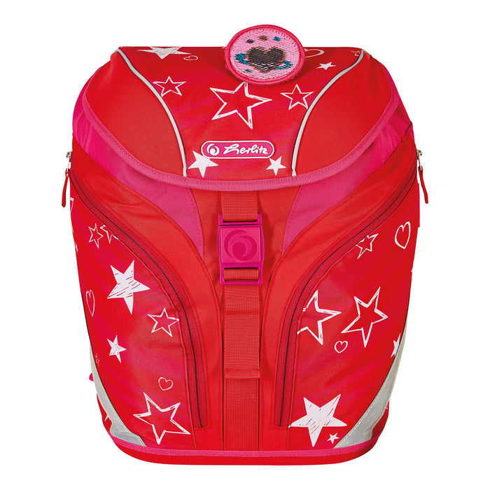EAN 4008110283920 - Herlitz SoftLight Plus Stars&Strips juego de mochila escolar Chica Poliéster Rosa, Rojo imagen 12