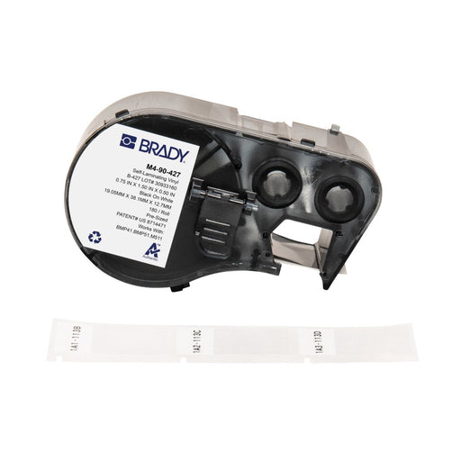 EAN 888434591727 - Brady M4-90-427 etiqueta de impresora Negro, Blanco Etiqueta para impresora autoadhesiva imagen 1