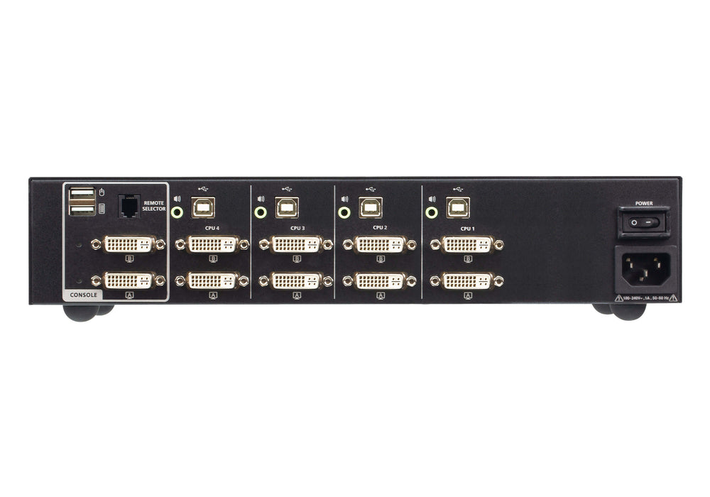 EAN 4710469341410 - ATEN CS1144D4 interruptor KVM Negro imagen 2
