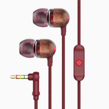 EAN 846885010310 - The House Of Marley Smile Jamaica Auriculares Alámbrico Dentro de oído Llamadas/Música Rojo, Madera imagen 2