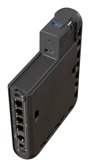 EAN 4752224010230 - Mikrotik hAP be³ Media router inalámbrico Multi-Gigabit Ethernet Tribanda (2.4 GHz / 5 GHz / 6 GHz) Negro imagen 6
