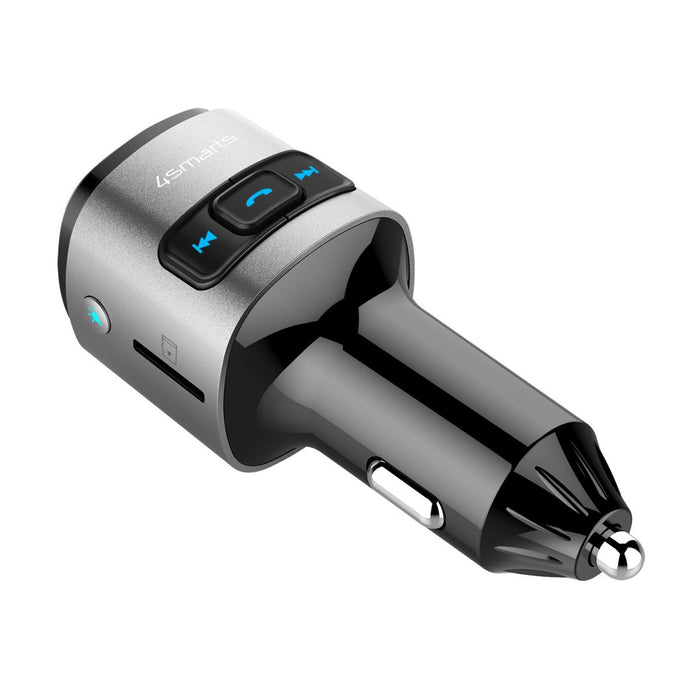 EAN 4250774956669 - 4smarts 456201 transmisor FM Encendedor de cigarrillos Negro, Plata imagen 4