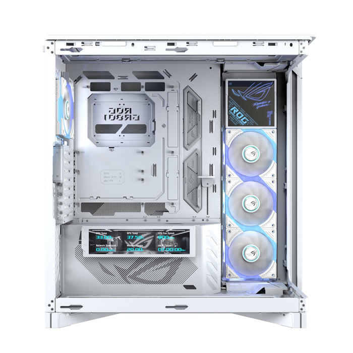 EAN 4711636579032 - ASUS ROG CRONOX GR801 CURVE TG ARGB WHITE Midi Tower Blanco imagen 9