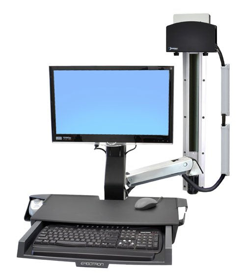 EAN 698833018189 - Ergotron StyleView Sit-Stand Combo System with Worksurface 61 cm (24") Pared Aluminio imagen 1