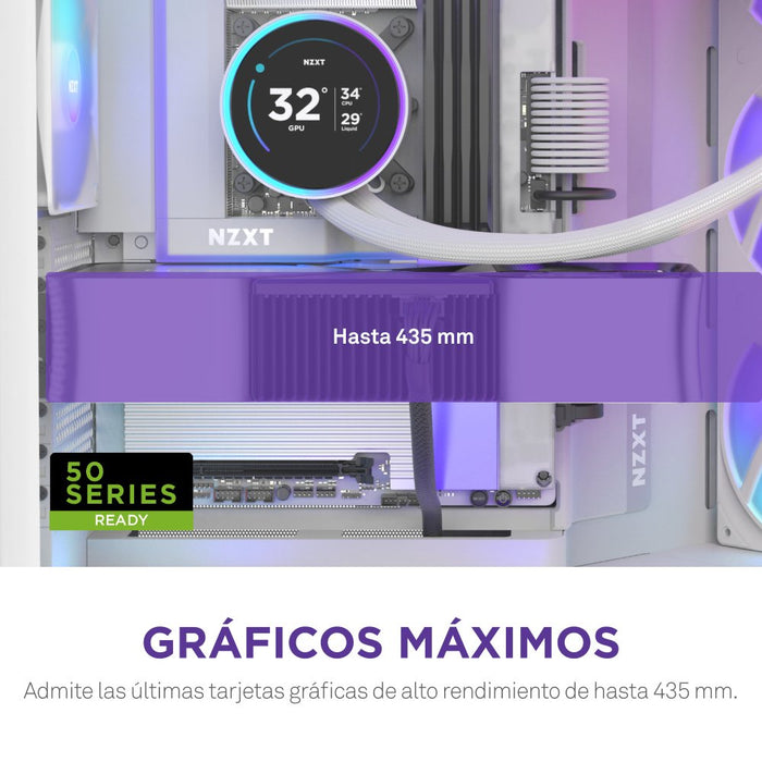 EAN 5056547207674 - NZXT H9 Flow RGB+ Midi Tower Blanco imagen 5